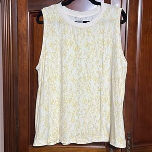 NEW w/o tags CALIA yellow sleeveless top Size XXL